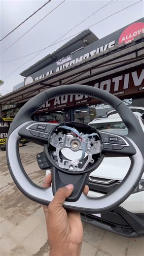 Maruti Suzuki Brezza Base model staring control install ￼#ytshorts #youtubeshorts