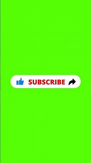 Subscribe Button Animation on green screen, Like and share Animation.