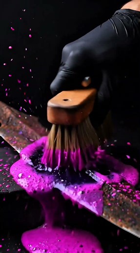 Most Satisfying Sword Cleaning? #shorts #asmr #restoration