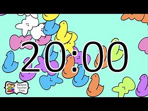 20 Minute Easter Peeps Countdown Timer with Background Music