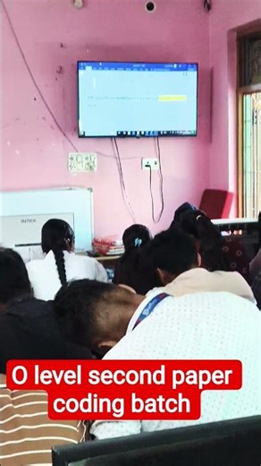 o level second paper coding batch #trending #coding #code #viral