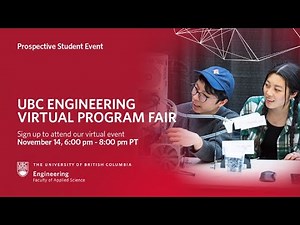 UBC Engineering Virtual Program Fair Welcome