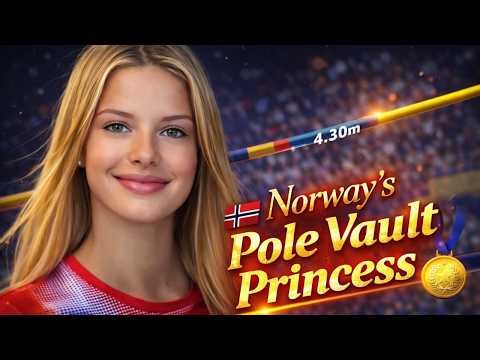 Embla Matilde Njerve: Norway's Graceful Pole Vault Rising Star Nordic Beauty & 4.30m PB! #PoleVault