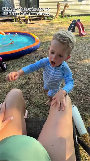 The child is ready to become an older sibling 🤣🤣🤣#funny #kids #baby#funnyvideos #usas