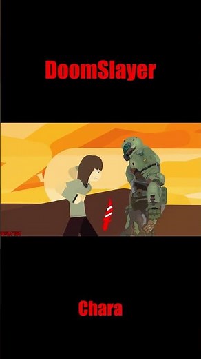 Doom Slayer vs Chara Part 2 || (Stick Nodes)