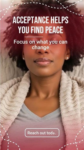 Acceptance helps you find peace