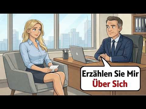 Start Learning German with Simple Dialogues (A1-A2) Job interview