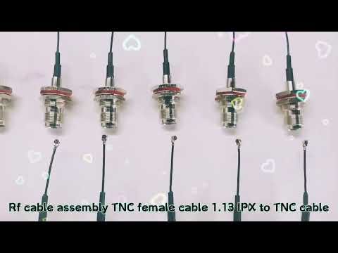 RF cable assembly: TNC female connector 1 13-pin IPX to TNC connection cable
