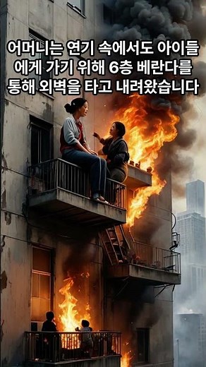불길 속으로 향한 어머니, 그리고 기적의 구조