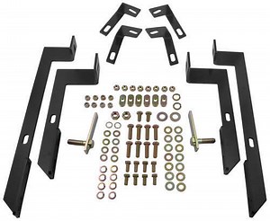 Westin Sure-Grip Running Boards w/ Custom Installation Kit - 6" Wide - Brushed Aluminum Westin Nerf