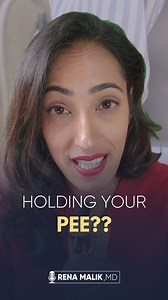 12K views · 172 reactions | Holding your pee occasionally is okay, but making a habit of it can cause problems. Constantly delaying bathroom trips can weaken your bladder over time. #urology #bladderhealth #overactivebladder #renamalikmd | Rena Malik, MD | Facebook