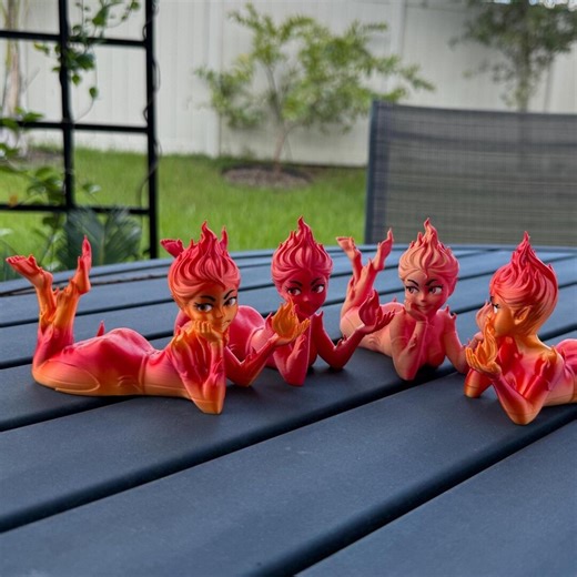 Fire Sprite | Book Shelf Decor | Fantasy - Etsy