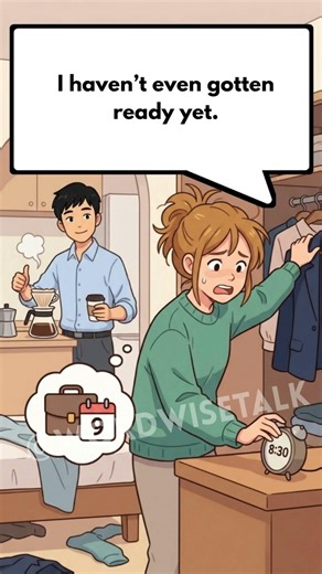 Late Morning Rush | Simple English Conversation for Busy Morning Routine #wordwisetalk