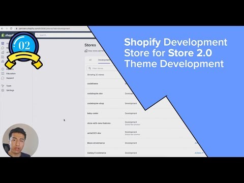 02 - Creating Fresh Development Store Shopify Theme Development