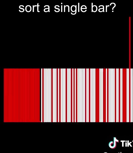 Can bogo win in sorting a single bar? #bogosort #sortingalgorithms #algorithm #sort