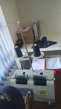 Double Head Automatic Cone Yarn Winding Machine Yarn Rewinder Machine #sewing #sewingmachine