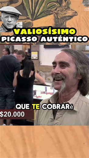 EMPEÑA EN $20 000 UN PICASSO GENUINO 🖼️😄💰 COREY FELIZ POR EL NEGOCIO #elpreciodelahistoria #picasso