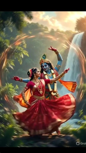🕉️🏵️ Radha Krishna Divine Dance Of Love 💙✨🦚#shorts#viral #radha #krishna#divine#dance #love #pure💕🙏