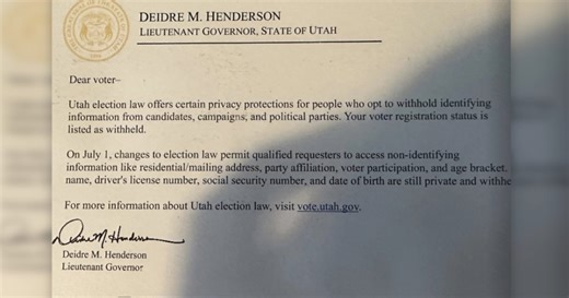 Will privacy be lost when change in Utah voter identification laws begin?