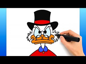 How To Draw Scrooge McDuck (Easy Drawing Tutorial)