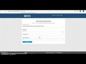 How To Get a Tax Transcript (by mail)