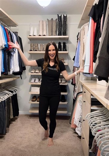 Custom closet goals in 3,2,1! 👠💙 Watch until the end to see #TheContainerStoreAmbassador The Simple Life, Professional Organizers transform her primary closet with Elfa. We've extended our Elfa event! SAVE 25% on ALL ELFA at #TheContianerStore until 8/14: https://container.store/3ql62RY | The Container Store