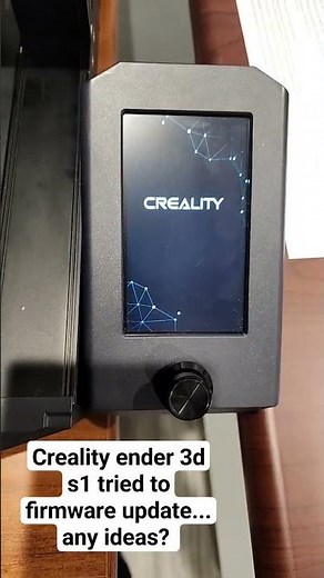 creality ender 3d s1 firmware update issues #creality3d #crealityender3 #ender