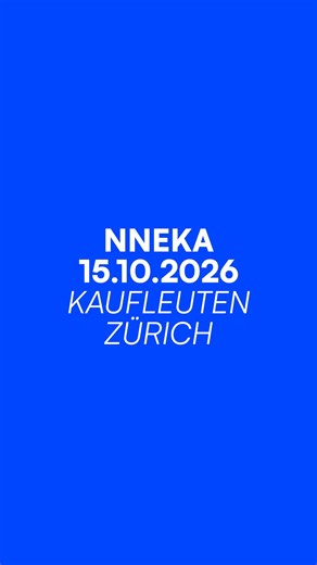 AllBlues Konzerte | Konzerte Schweiz on Instagram: "NEU: Nneka 15.10.2026 @kaufleuten_kultur Zwischen Neo-Soul, Afrobeat und Hip-Hop entwickelt Nneka eine Musik von grosser Klarheit und Haltung. Songs wie Heartbeat verbinden persönliche Reflexion mit gesellschaftlichem Blick – ruhig im Ton, bestimmt im Ausdruck. 2026 kehrt sie mit neuem Material ins Kaufleuten Zürich zurück: intensiv, reduziert und von spürbarer Nähe getragen. Tickets & Infos: allblues.ch #AllBluesKonzerte #LiveMusic #Jazz #Funk