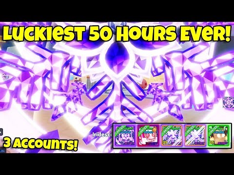 My luckiest 50 Hour Hatching Session in Bubble Gum Simulator Infinity!