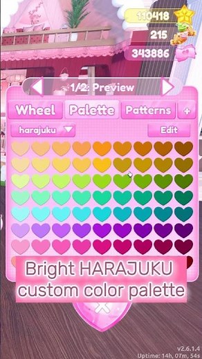 Custom Color Palette for Dress to Impress! #dresstoimpress