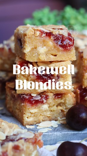 272K views · 1.1K reactions | Bakewell Blondies  Recipe Almond and jam is such a delicious combo whether it’s in a classic Bakewell tart, or another recipe like my Bakewell cake or NYC cookies. These have all those amazing flavours but in a super thick, gooey and delicious blondie form! 襤 Find the full recipe here - https://www.janespatisserie.com/2019/08/17/bakewell-blondies/ | Jane's Patisserie | Facebook