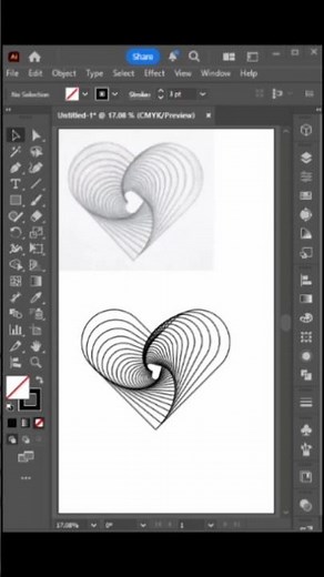 abstract shape in adobe illustrator #illustratortips #abstractshapes