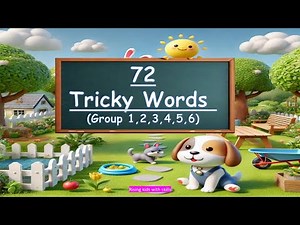 Tricky words / Phonics tricky words list for preprimary