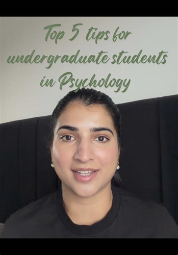 These are my top 5 tips for undergraduate students in Psychology! Some of these things i picked up along the way and some I did while i was an undergraduate student myself. I hope that these tips are helpful! Comment down below if you have any questions or tips of your own that could help someone 🫶🏼 #fyp #psychology #advice #assistantpsychologist #dclinpsy