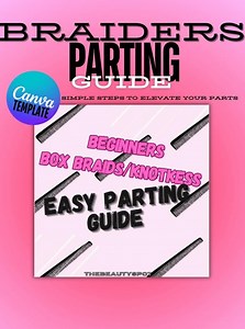 Beginner Box Braids Parting Guide E-book Template – Easy-to-follow Hair Braiding Guide - Etsy