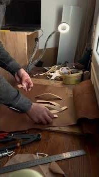 process of making handmade sandal#leather #handcraftedshoes