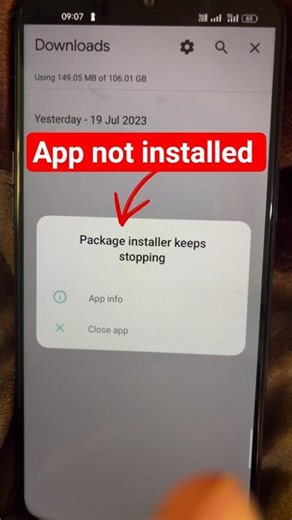 App not installed | chrome se app install nahi ho raha hai | app not installed 2026 #ytshorts