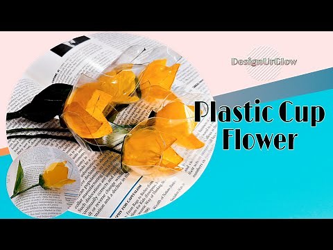 How to Make Plastic Cup Flowers | Diy Clear Cup | Best out of waste | Waste Plastic Cup Arts & Craft
