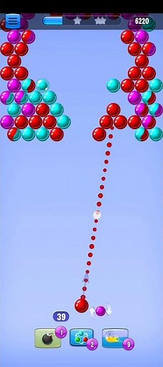 Bubble Shooter Gameplay 🎯 Perfect Shot & Satisfying Level Clear #shorts