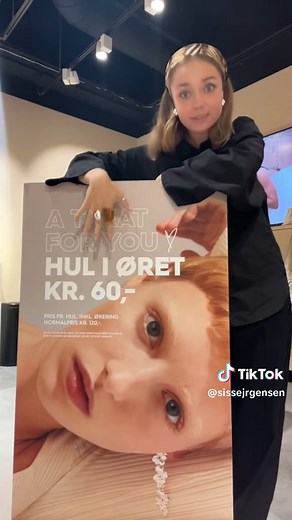 Øre piercing til 60kr - Besøg Pilgrim hver tirsdag!