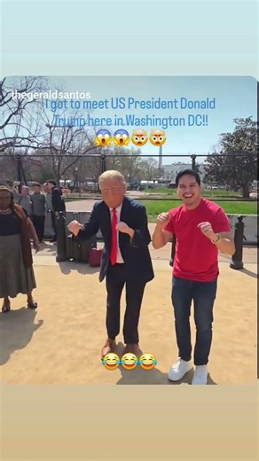 Doing the dance with the man himself! #PresidentDonaldTrump !! #potus #unitedstates #washingtondc