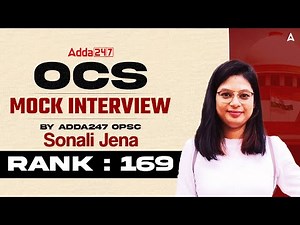 OPSC OCS Mock Interview 2023-24 | Sonali Jena | Rank-169 | Mock Interview | Adda247 Odia