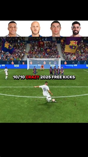 Crazy 2025 Free Kick Goals ☠🔥 part 2 #fifa #eafc #fc25 #fc26 #fifa23 #football #gaming #shorts