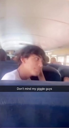 that’s the same laugh from my nightmares (@British Aiden) #school #schoolbus #busride #funnylaugh