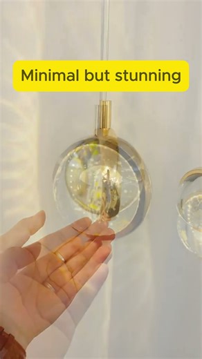 ▶️ Nordic Crystal Halo Pendant Light – Soft Glow, Pure Elegance ( # 3029 )