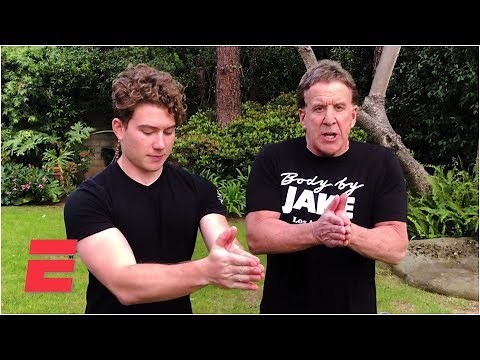 Home Workout: Big chest squeeze with 'Body by Jake' and Jason Fitz | ESPN