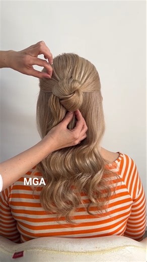 How to Style a Chic Half-Up Knot with a Fresh Viral Technique 💫