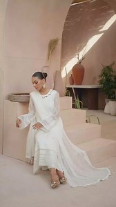 Royal Allure - Ensembles | Eid Edit '24 Introducing Royal Allure – a stunning embroidered chiffon ensemble that exudes elegance and sophistication. The sequin embellishments on the front and sleeves add a touch of sparkle, while the dyed chiffon back and embroidered organza borders complete the look. With a shirt length of 48” and inner fabric included. It is paired with raw silk bottoms and a beautifully enhanced chiffon dupatta. #azure #azurefestive #ensembles #unstitched #chiffon #eidedit #fe