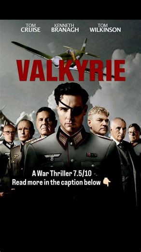 NAQEEB on Instagram: "Valkyrie (2008) Directed by Bryan Singer and written by Christopher McQuarrie, Valkyrie (2008) is a taut, clinical thriller that dramatizes the most famous attempt on Adolf Hitler's life. Unlike typical war movies that focus on the front lines, Valkyrie is a procedural of high-stakes treason, centered on the July 20 plot of 1944. ​Tom Cruise stars as Colonel Claus von Stauffenberg, a disillusioned aristocrat who becomes the driving force behind a conspiracy of high-ranking 