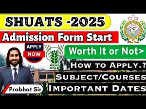 SHUATS 2025 Admission Process | SHUATS 2025 Admission Full A2Z Details | SHUATS Naini Allahabad